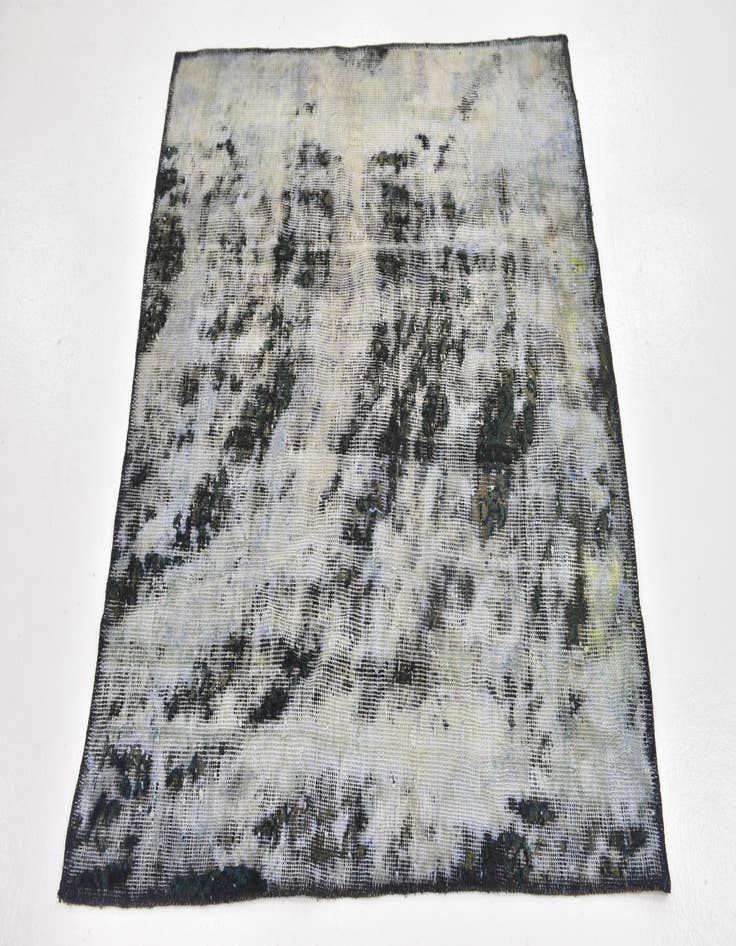 Detail image of  3' 8 x 4'  Hand Knotted Ultra Vintage Persian Wool Square Rug