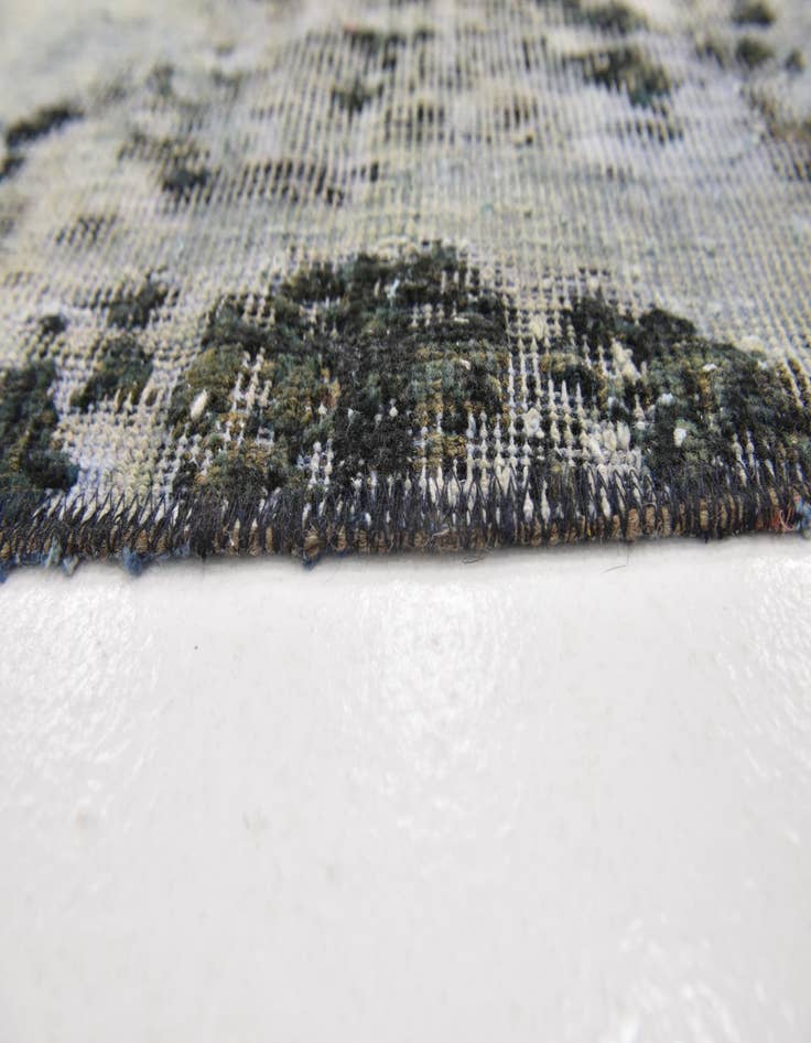 Detail image of  3' 8 x 4'  Hand Knotted Ultra Vintage Persian Wool Square Rug