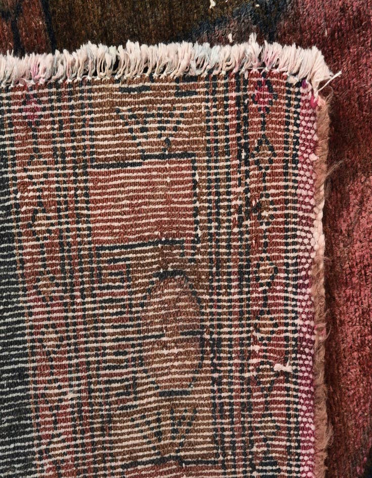 Detail image of  5' 3 x 5' 10  Hand Knotted Ultra Vintage Persian Wool Square Rug