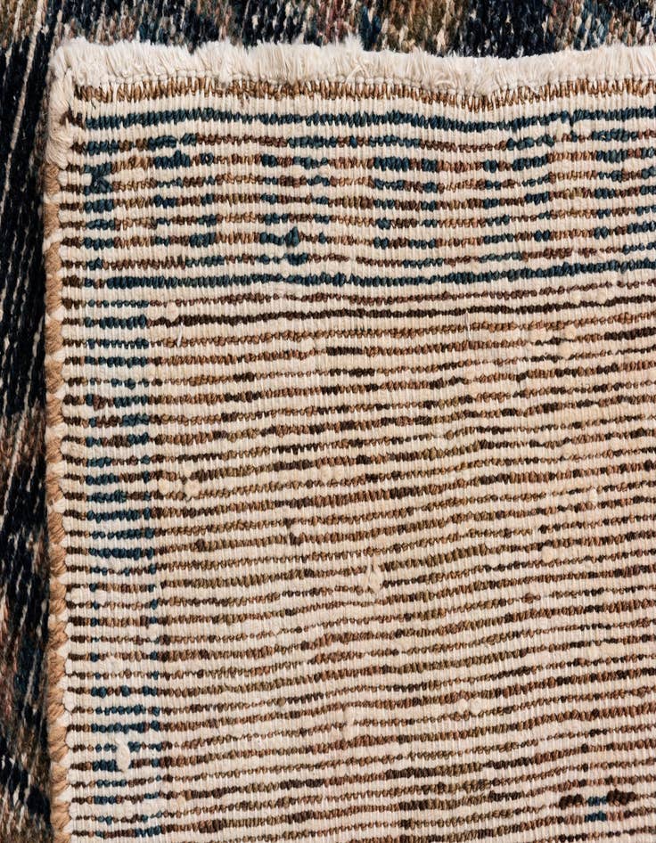 Detail image of  4' 10 x 5' 8  Hand Knotted Ultra Vintage Persian Wool Square Rug