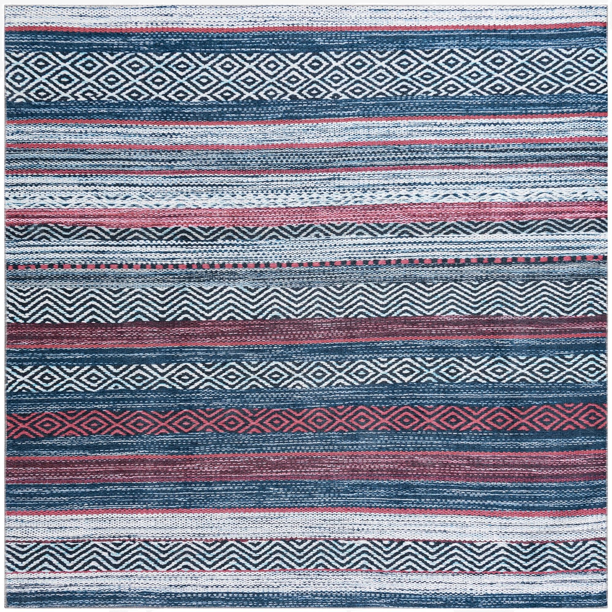  7' 10 x 7' 10  Washable Yara Square Rug
