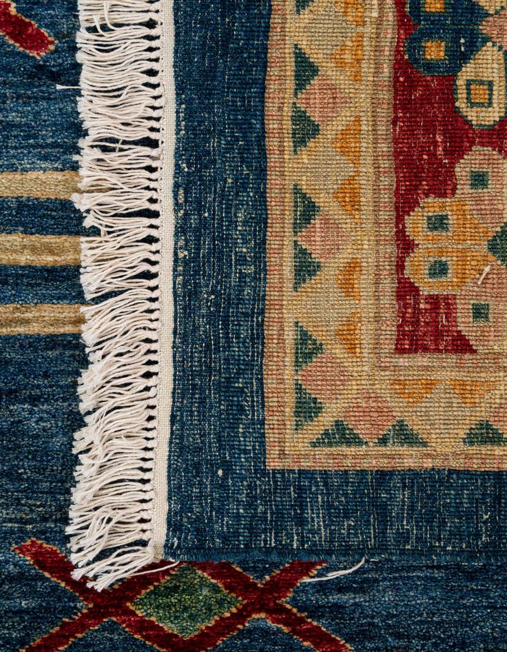 Detail image of  6' 8 x 6' 9  Hand Knotted Ziegler Wool Square Rug