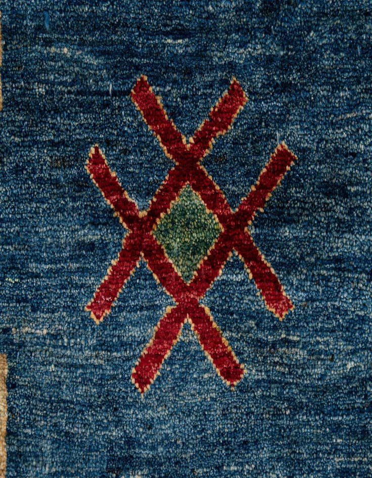 Detail image of  6' 8 x 6' 9  Hand Knotted Ziegler Wool Square Rug