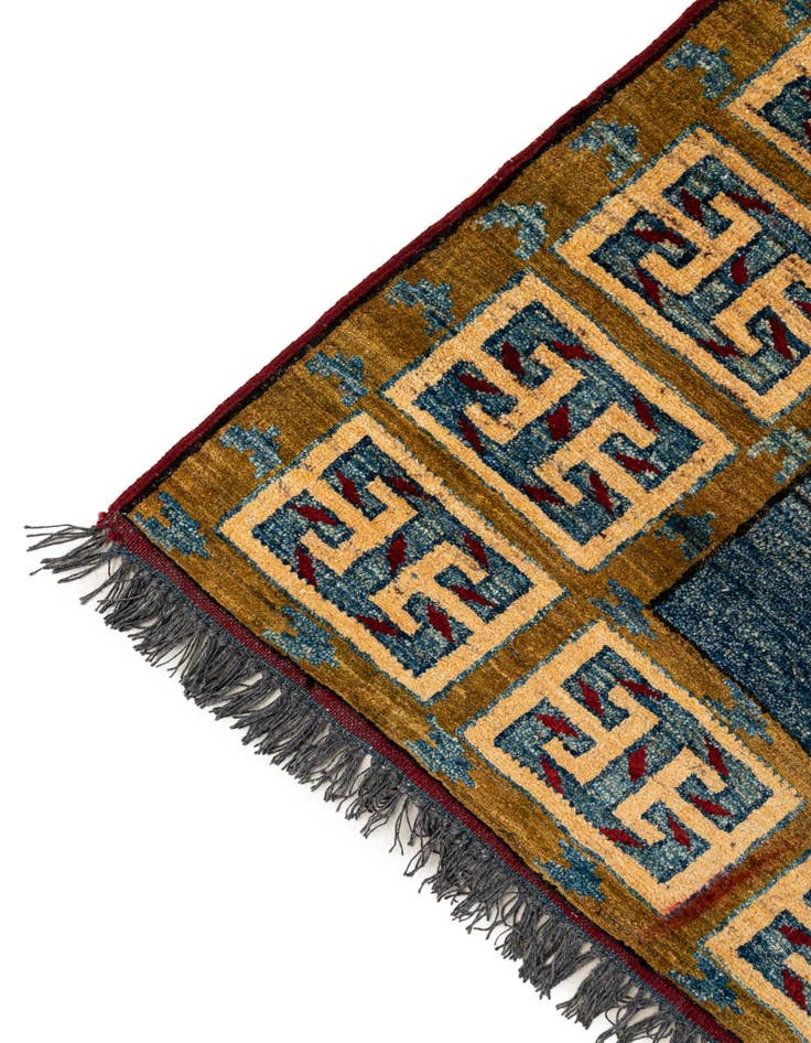 Detail image of  6' 3 x 6' 8  Hand Knotted Ziegler Wool Square Rug