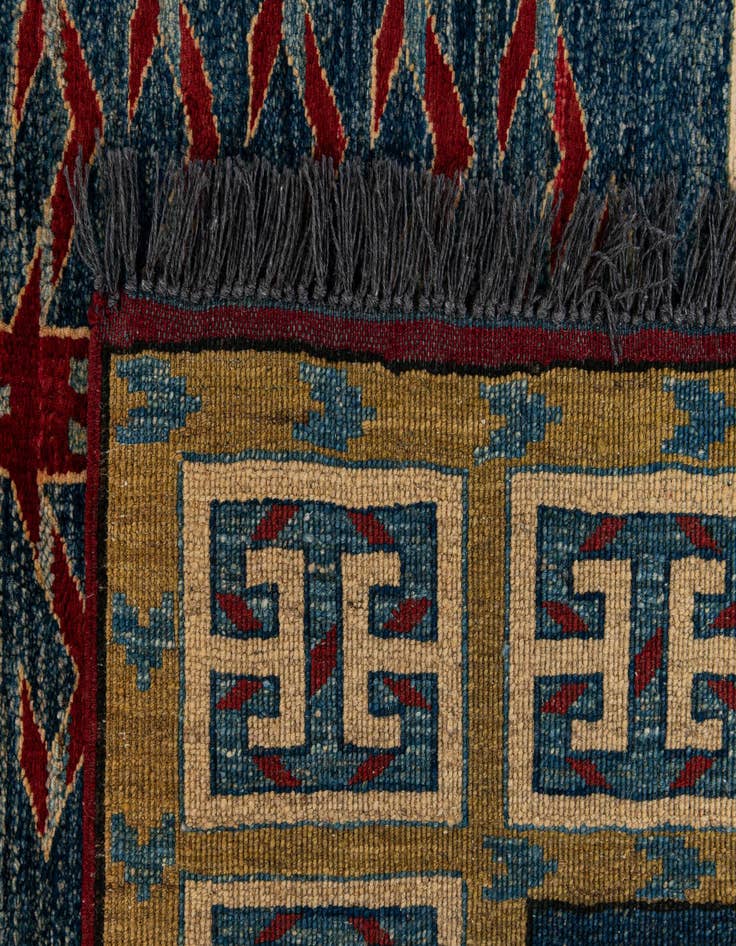 Detail image of  6' 3 x 6' 8  Hand Knotted Ziegler Wool Square Rug