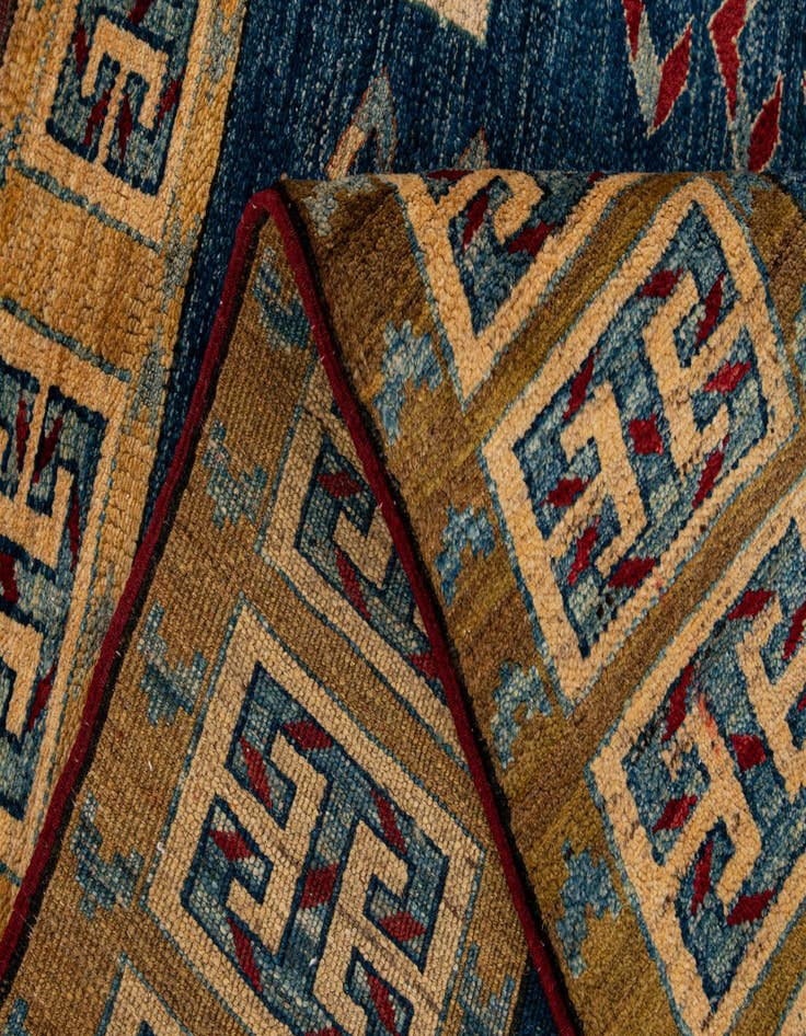 Detail image of  6' 3 x 6' 8  Hand Knotted Ziegler Wool Square Rug