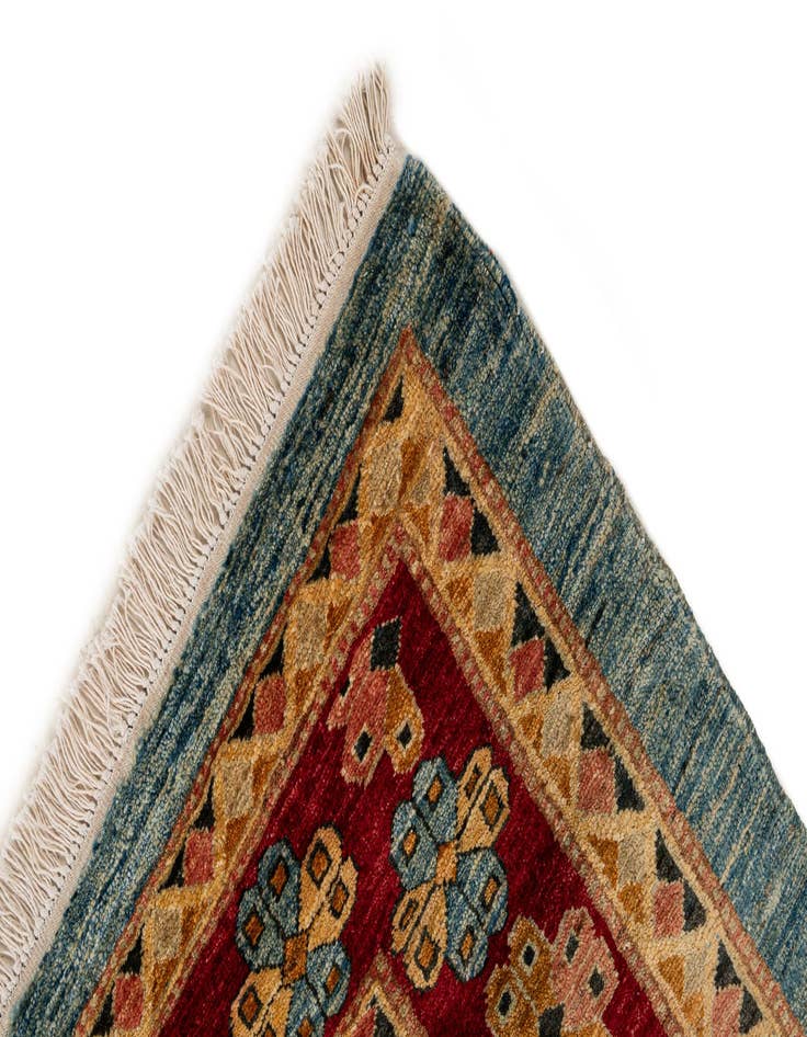 Detail image of  6' 5 x 6' 7  Hand Knotted Ziegler Wool Square Rug