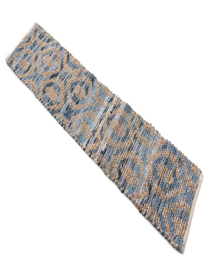 Detail image of  1' 2 x 5' Chindi Jute Table Runner Rug