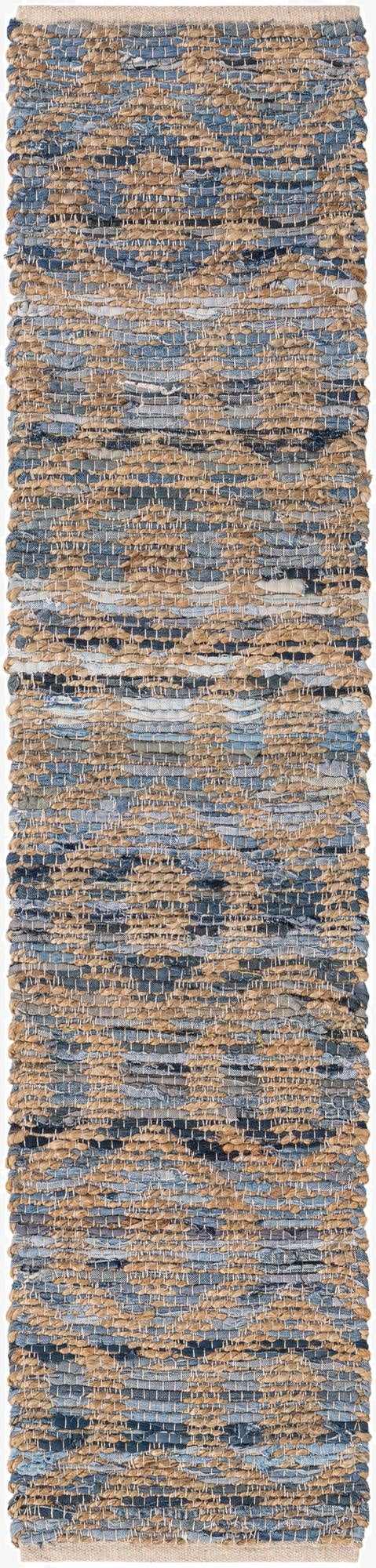  1' 2 x 5' Chindi Jute Table Runner Rug