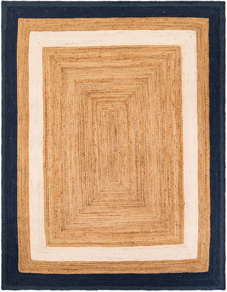 Detail image of  7' 10 x 10'  Hand Braided Jute Rug