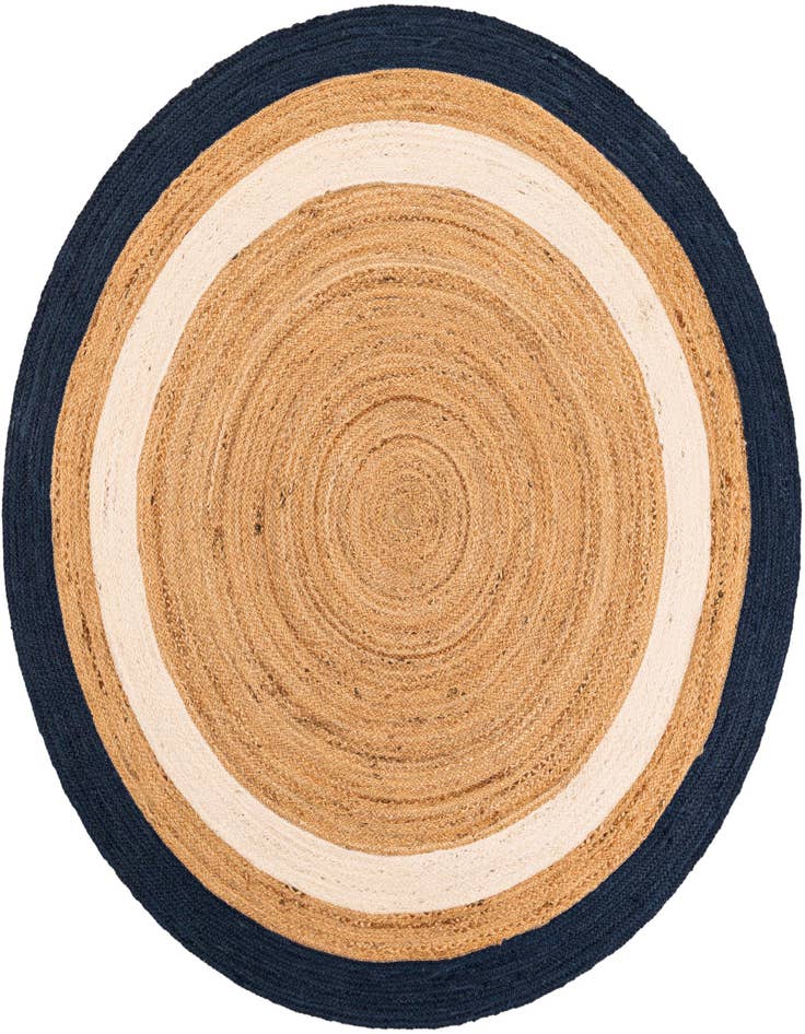 Detail image of  6' 1 x 6' 1  Hand Braided Jute Round Rug