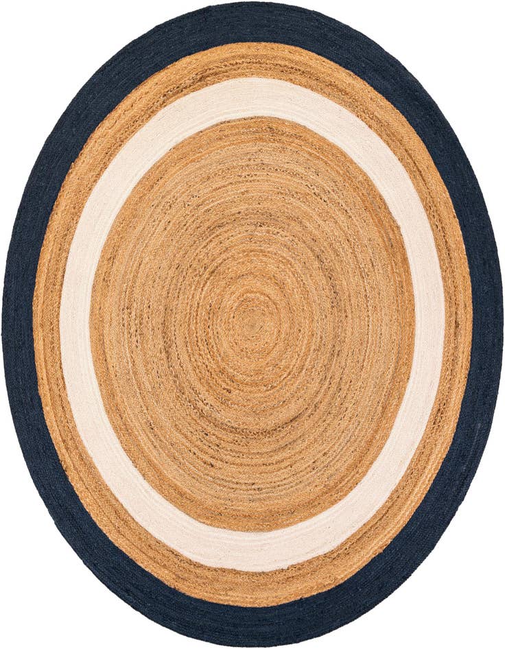 Detail image of  7' 10 x 7' 10  Hand Braided Jute Round Rug