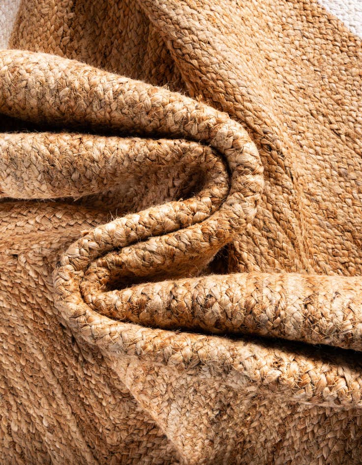 Detail image of  7' 10 x 7' 10  Hand Braided Jute Square Rug