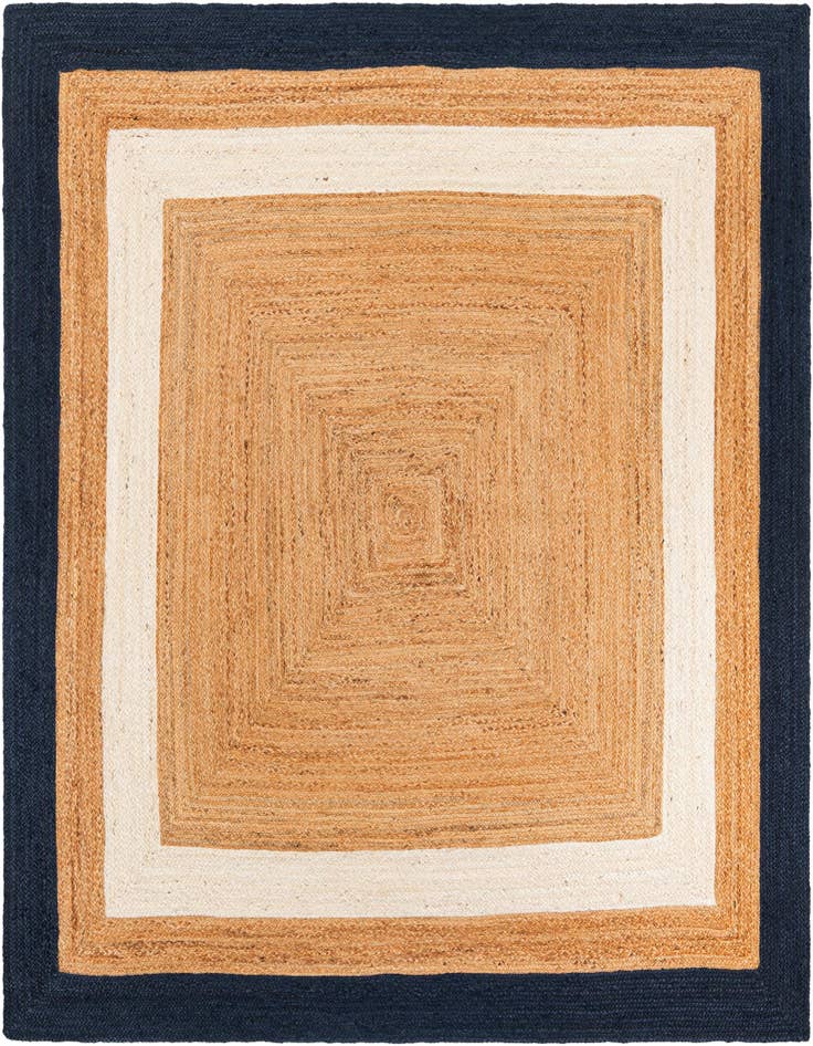 Detail image of  7' 10 x 7' 10  Hand Braided Jute Square Rug