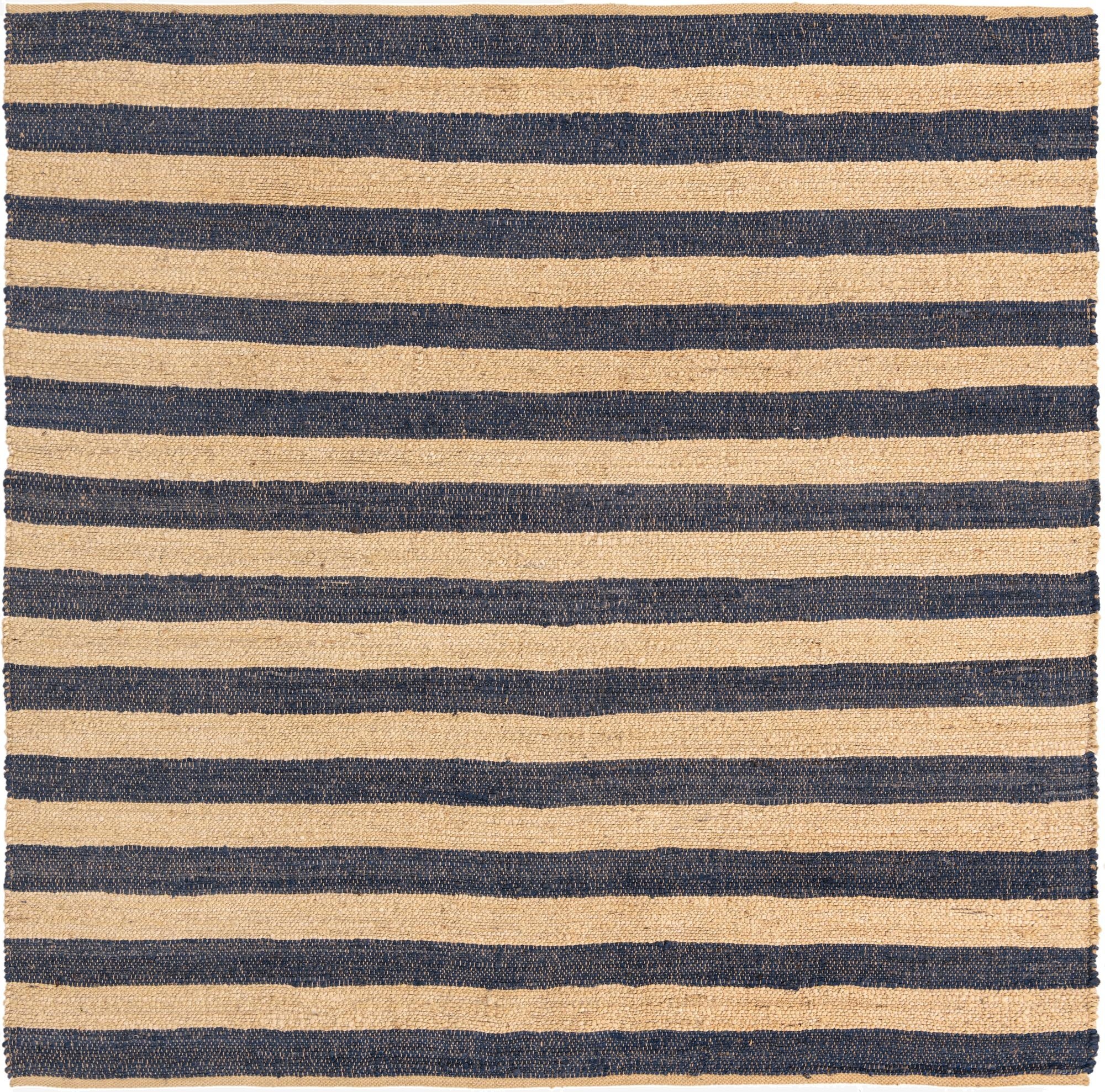  7' 10 x 7' 10  Hand Braided Jute Square Rug