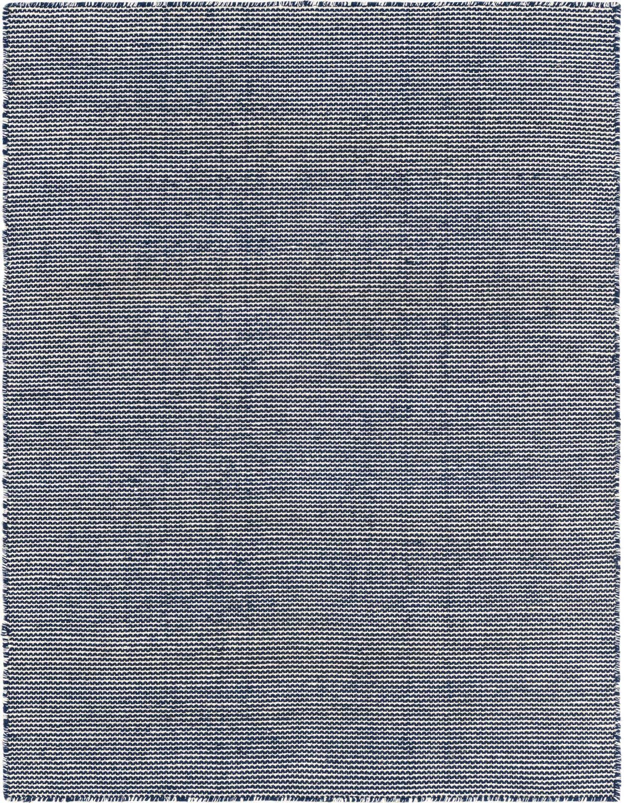 A 3x5 rectangular Jill Zarin Palm Springs Outdoor rug in Navy Sky, featuring a modern textured flatweave pattern.
