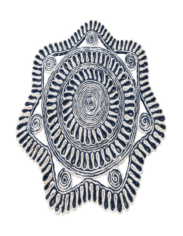 Detail image of  3' x 3'  Hand Braided Jute Round Rug