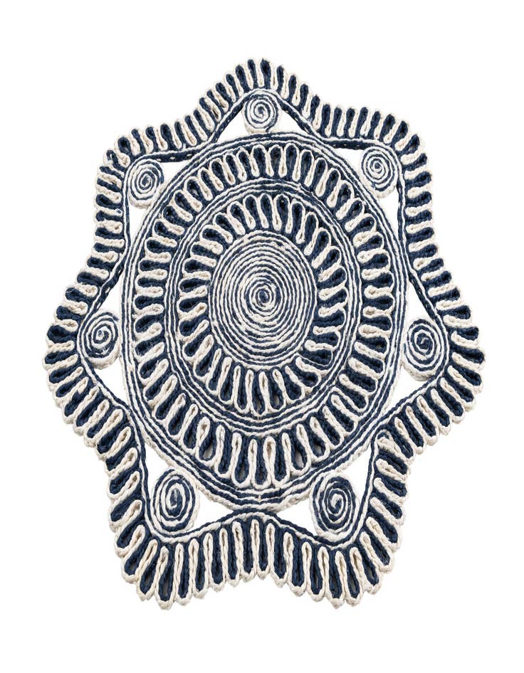 Detail image of  3' x 3'  Hand Braided Jute Round Rug