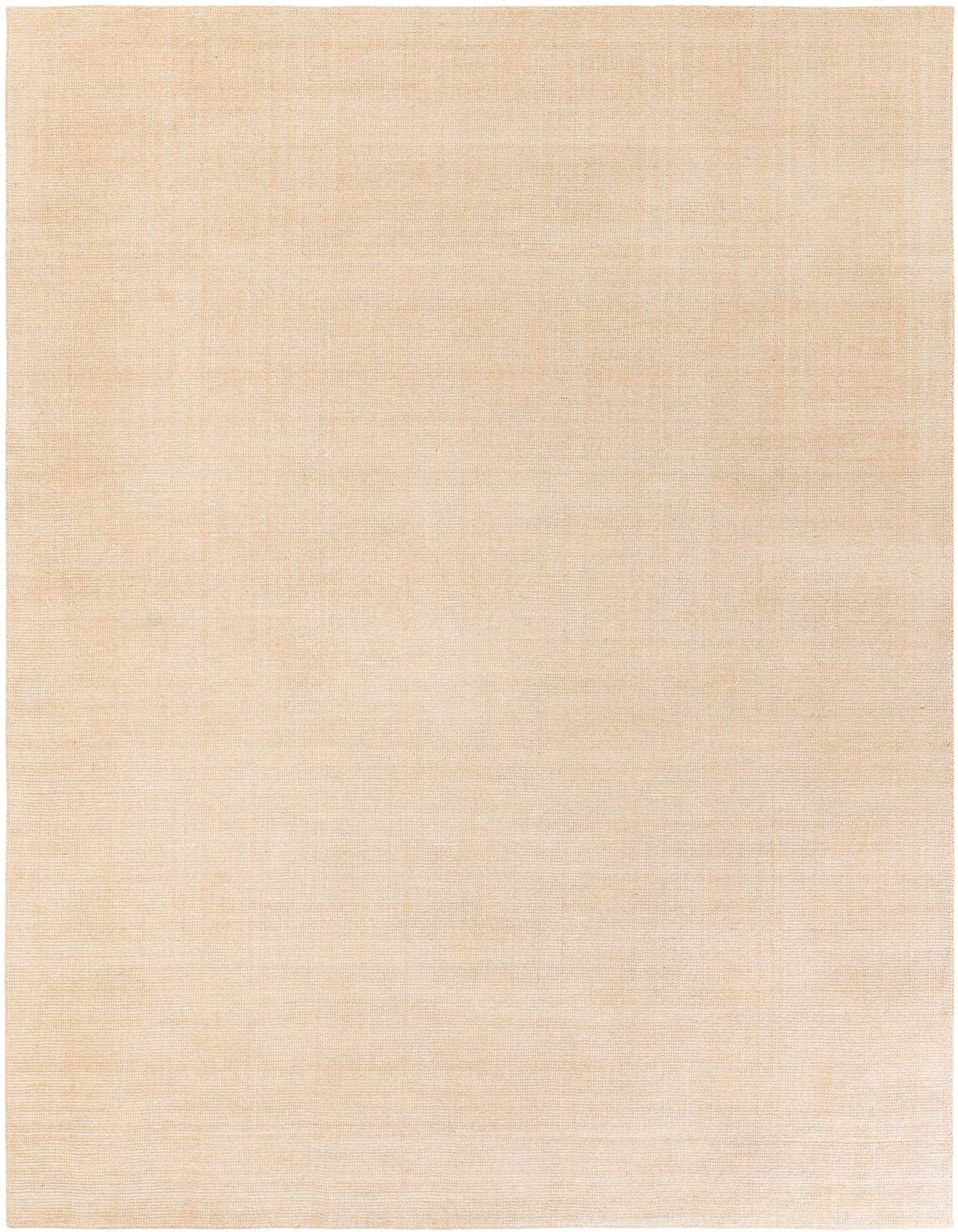 A 9x12 rectangular Jill Zarin English Manor rug in a solid oat beige color, showcasing its high, textured wool pile.