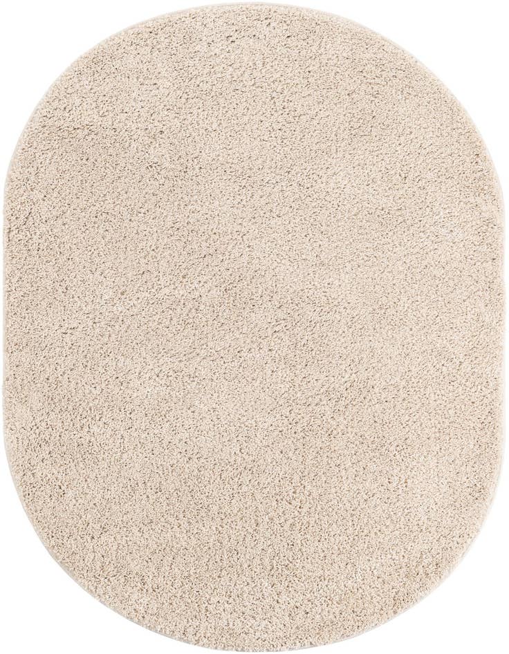 Detail image of  4' 1 x 6' 1 Soft Solid Shag Oval Rug
