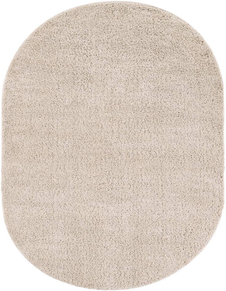 Detail image of  5' 3 x 8' Soft Solid Shag Oval Rug
