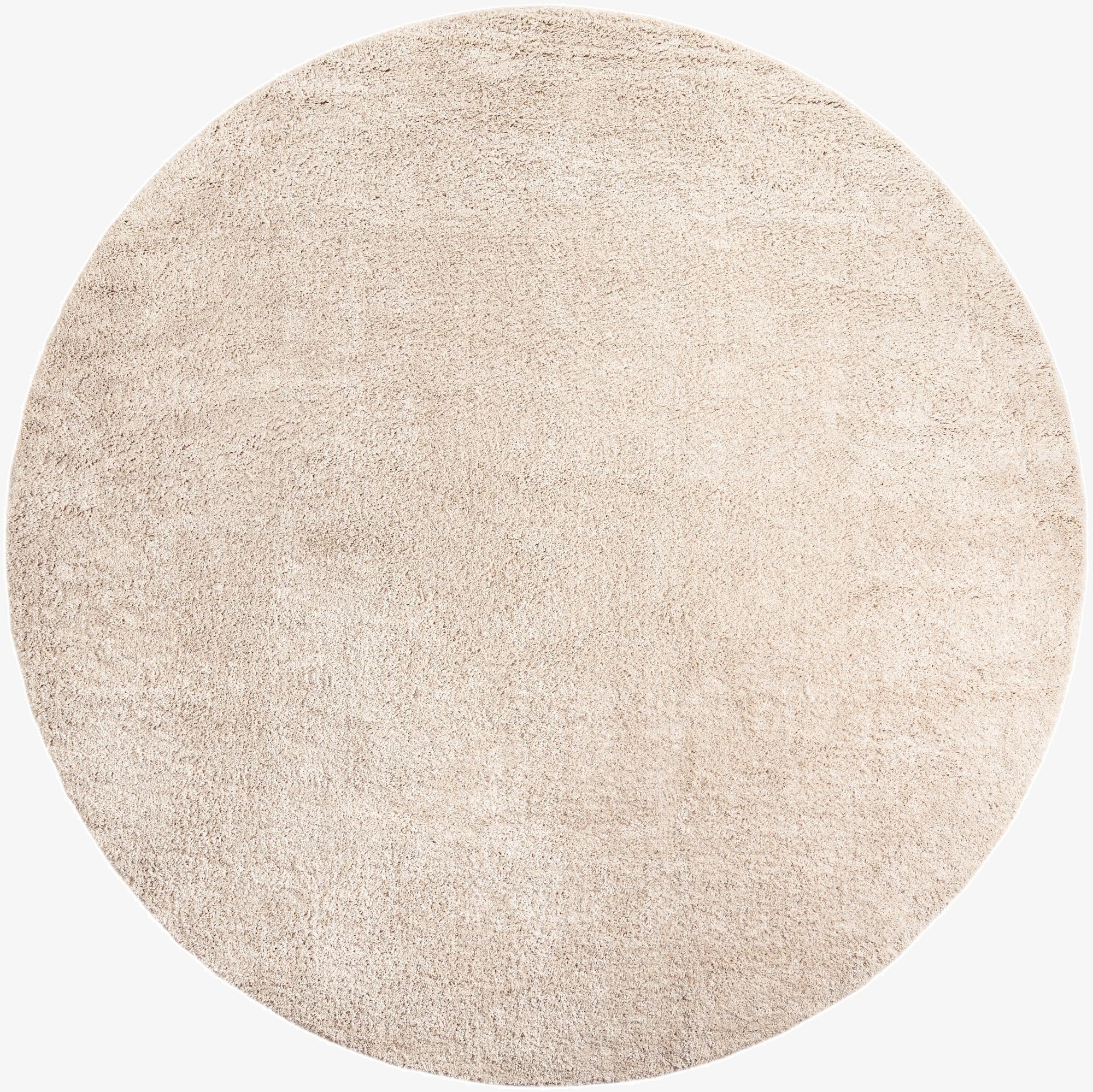  10' x 10' Soft Solid Shag Round Rug