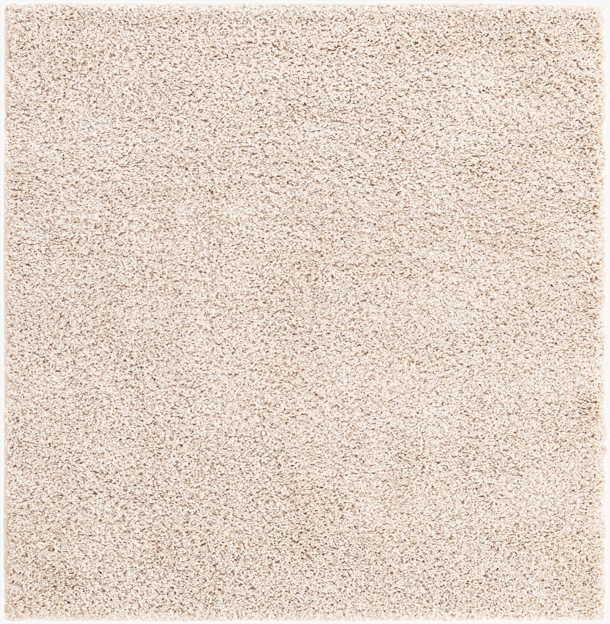  4' x 4' Soft Solid Shag Square Rug