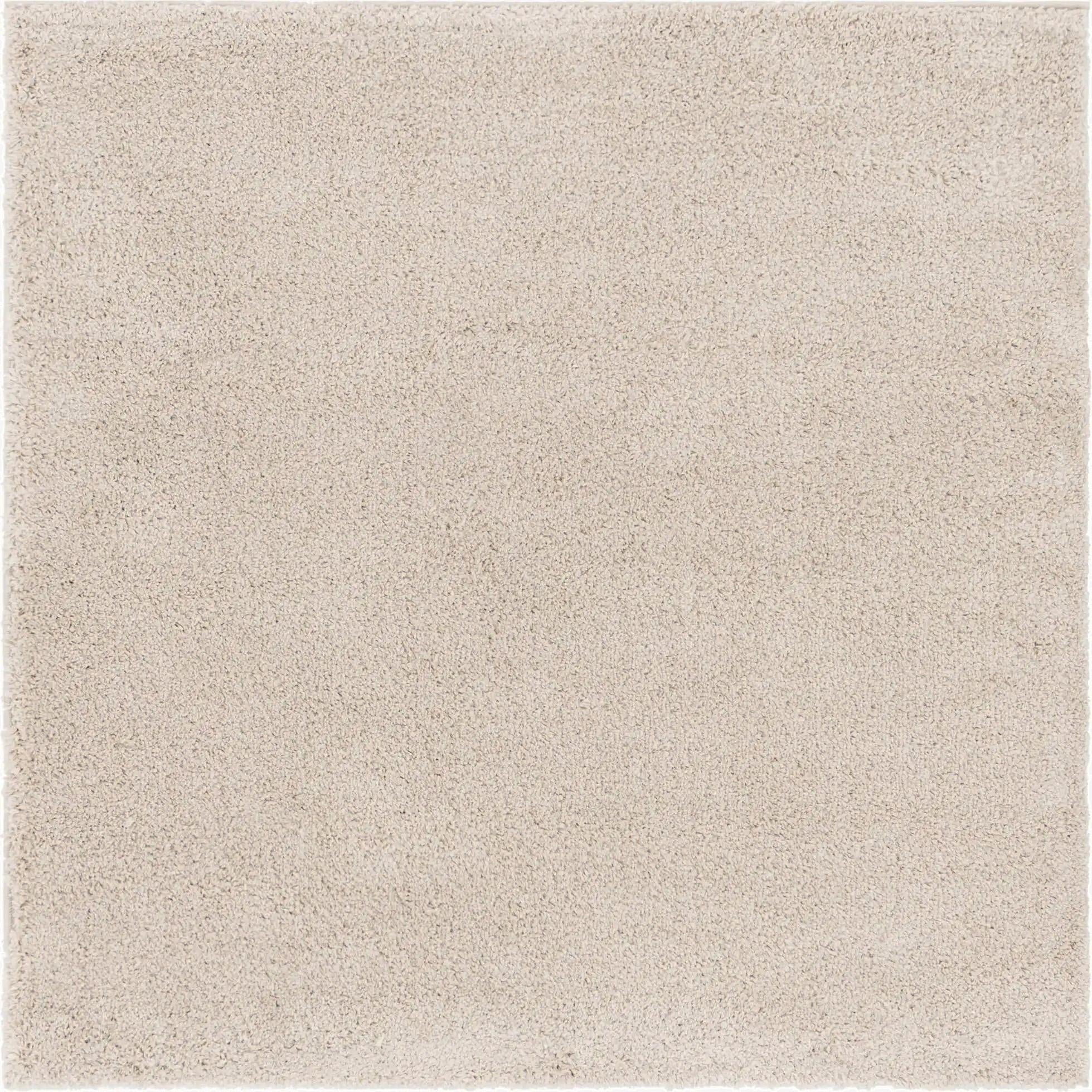  5' 3 x 5' 3 Soft Solid Shag Square Rug