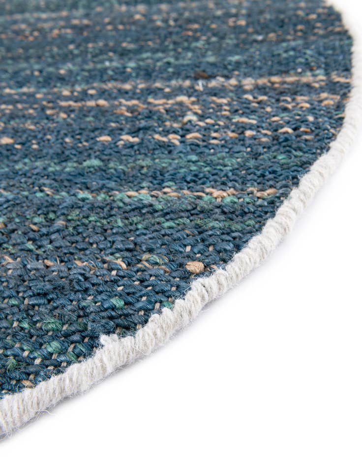 Detail image of  5' 3 x 5' 3  Hand Woven Palm Beach Jute Round Rug