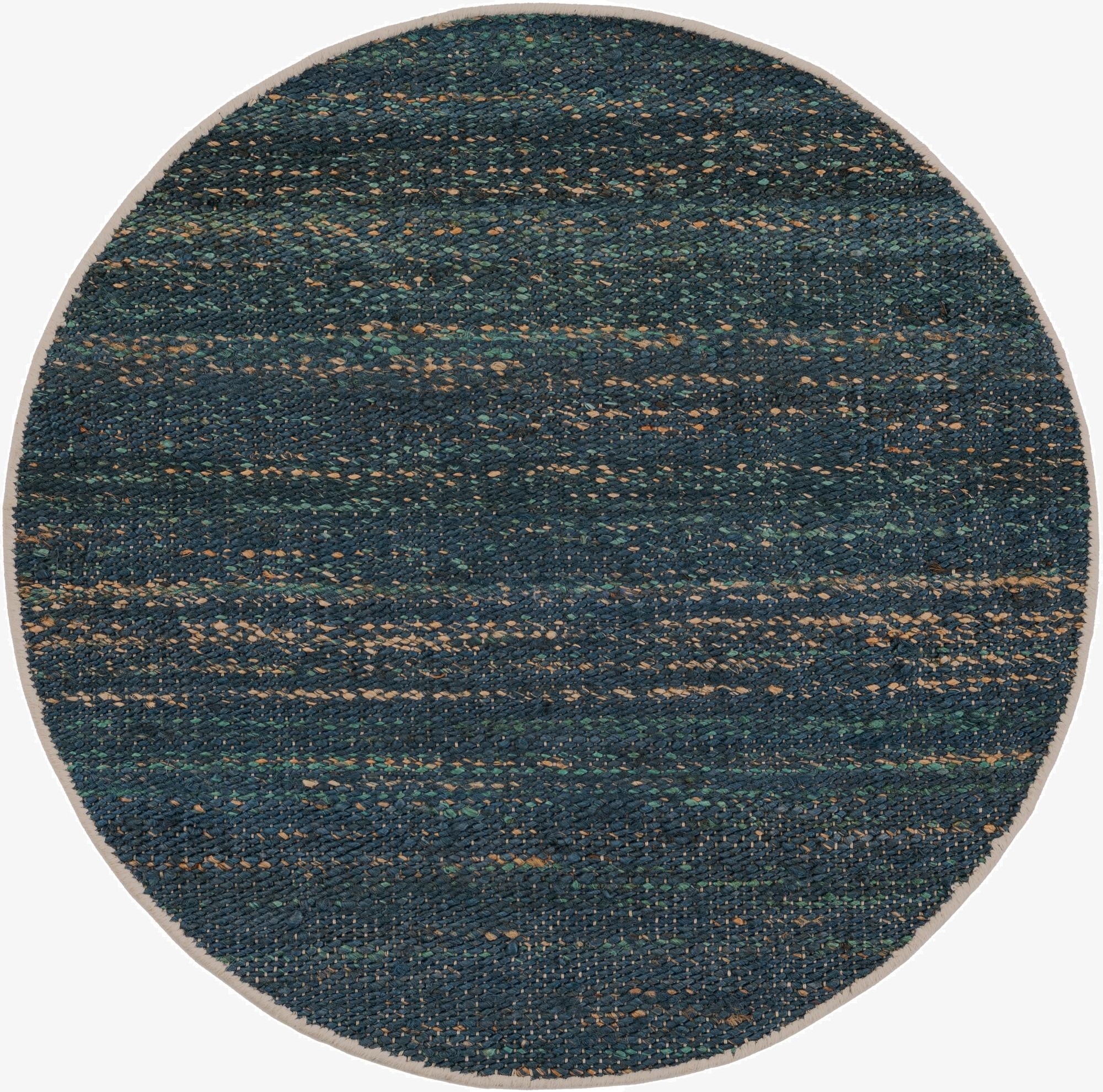  3' 1 x 3' 1  Hand Woven Palm Beach Jute Round Rug