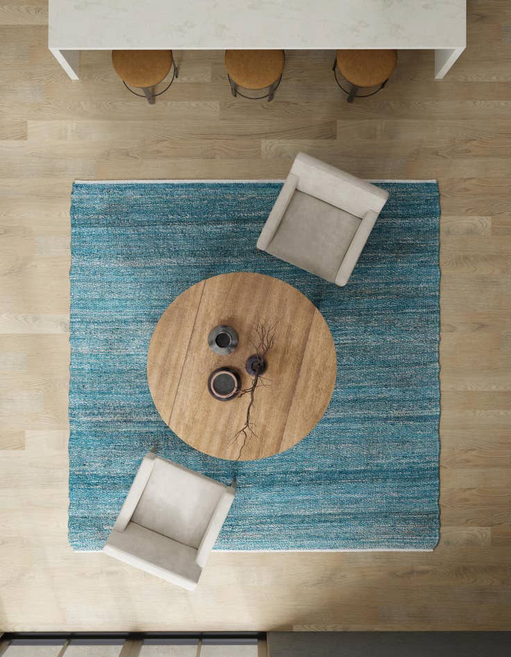 Detail image of  7' 10 x 7' 10  Hand Woven Palm Beach Jute Square Rug