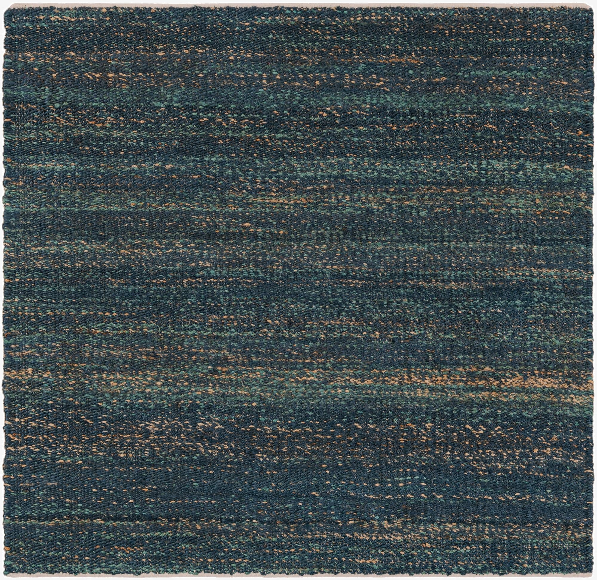  4' 1 x 4' 1  Hand Woven Palm Beach Jute Square Rug