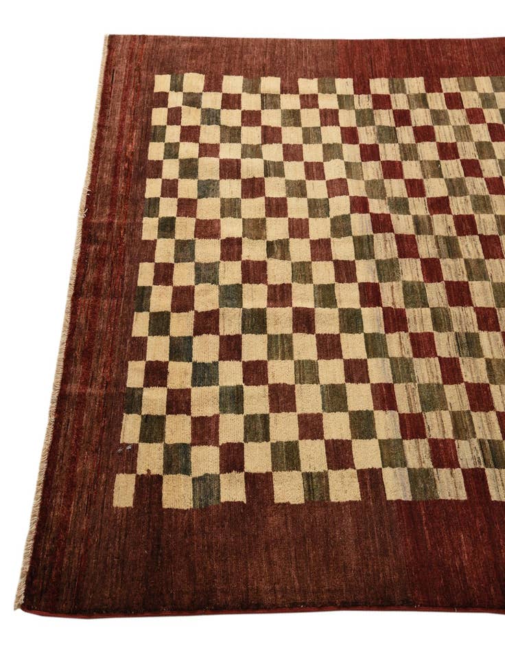 Detail image of  5' 4 x 7' 3  Hand Knotted Modern Ziegler Rug