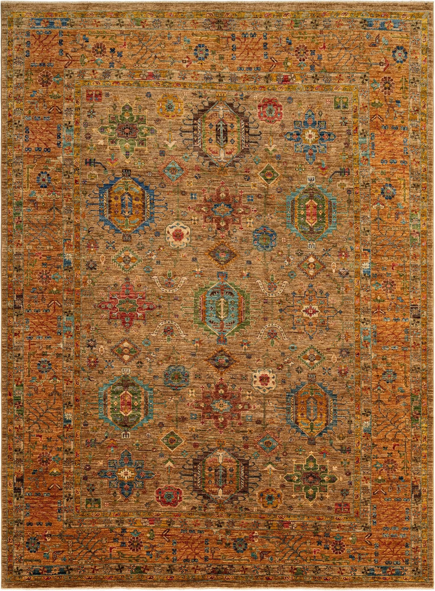  7' 11 x 10' 6  Hand Knotted Ariana Rug