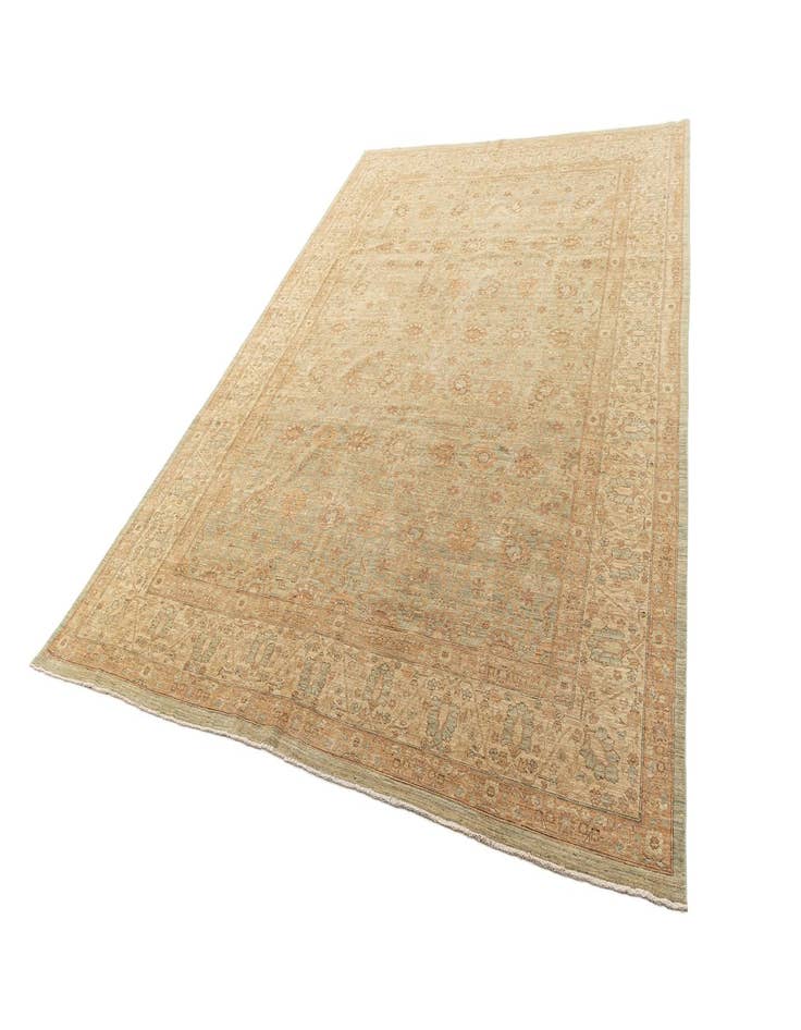 Detail image of  9' x 12' 4  Hand Knotted Ziegler Rug