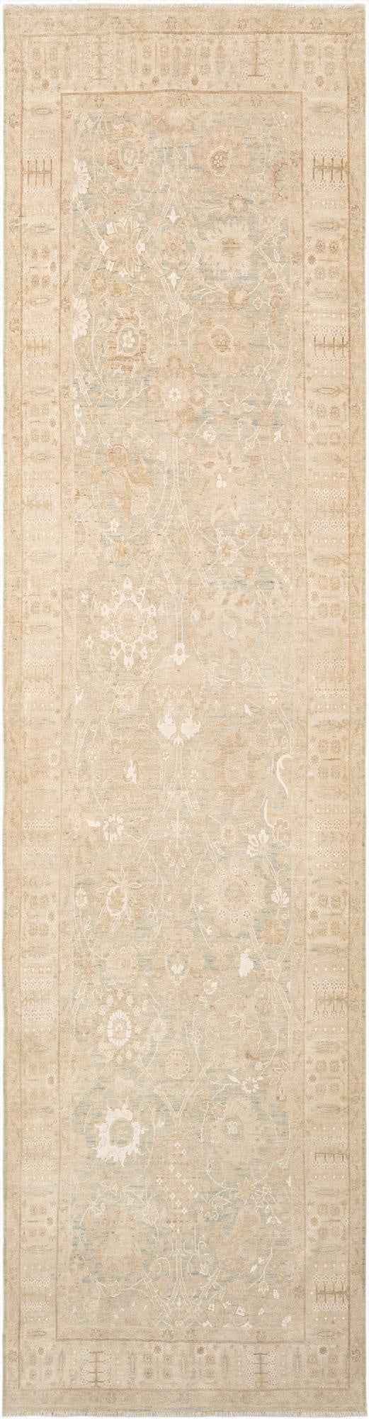  3' 8 x 13' 5  Hand Knotted Ziegler Rug