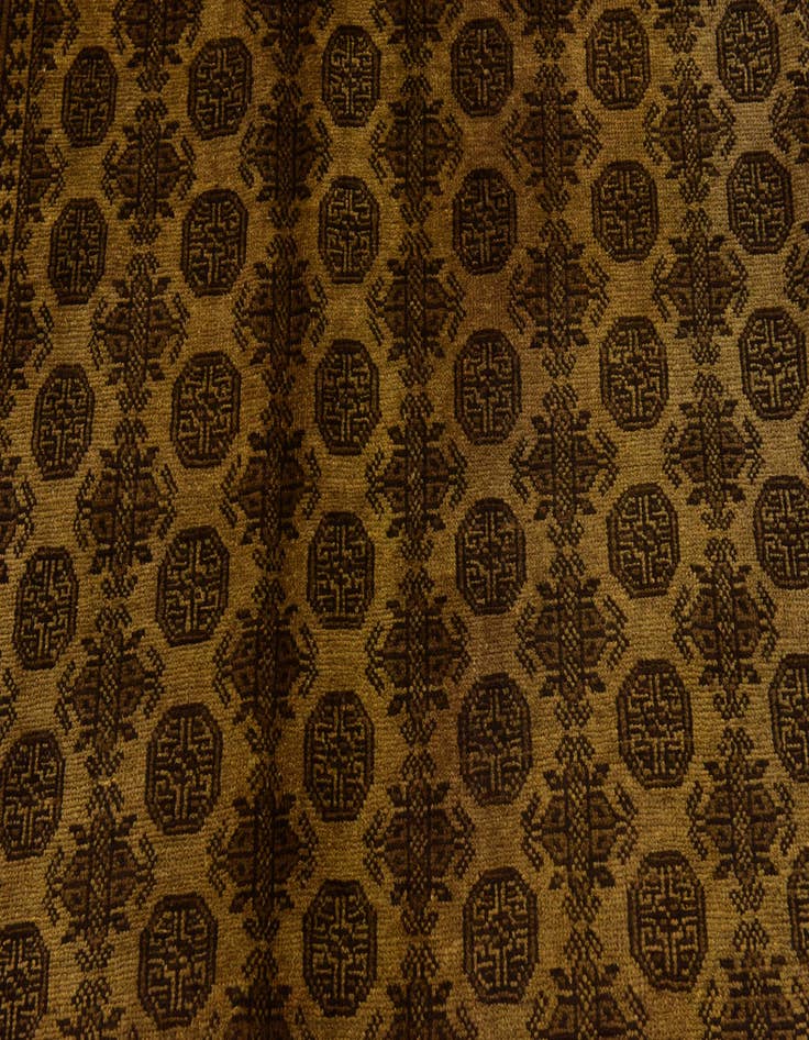 Detail image of  6' 6 x 9' 4  Hand Knotted Afghan Akhche Wool Rug