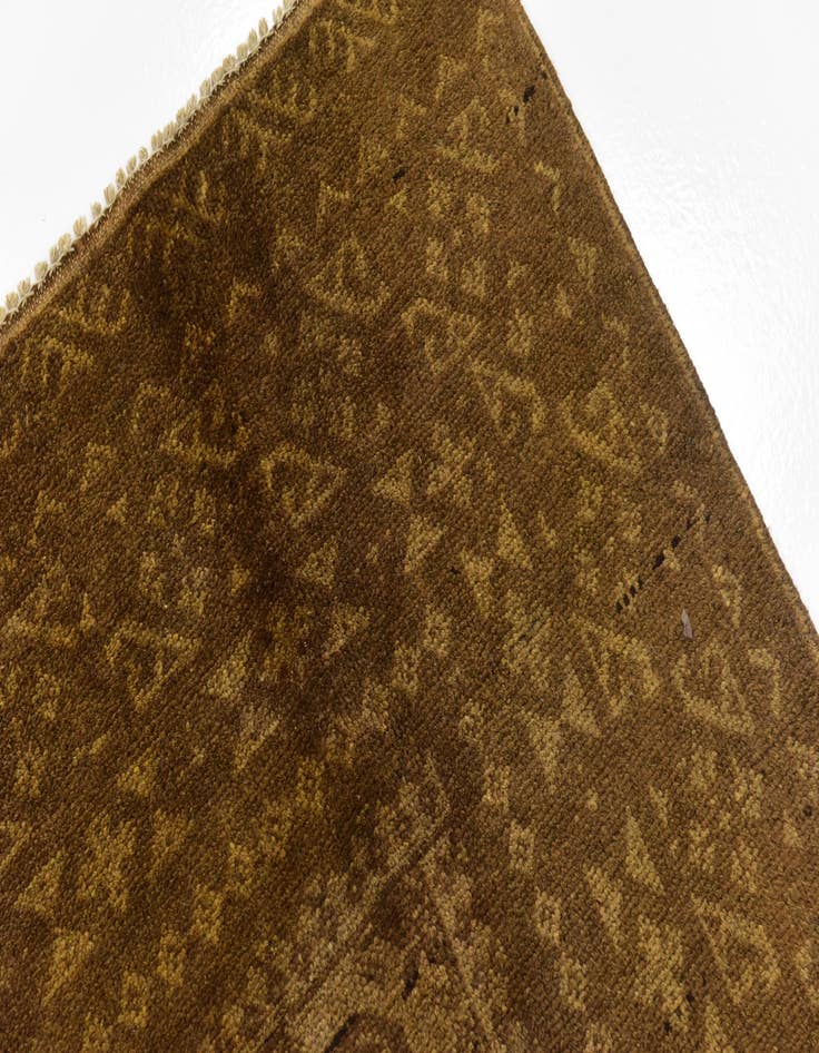 Detail image of  6' 6 x 9' 4  Hand Knotted Afghan Akhche Wool Rug