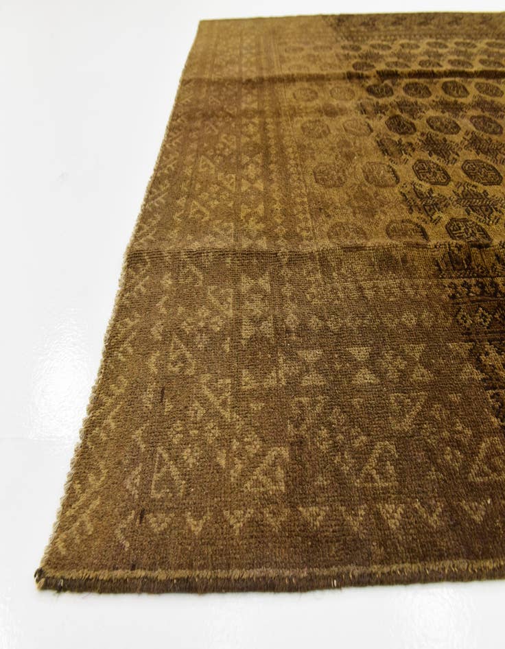 Detail image of  6' 6 x 9' 4  Hand Knotted Afghan Akhche Wool Rug