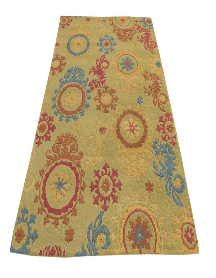 Detail image of 5' x 7' 5 Agra Wool Rug