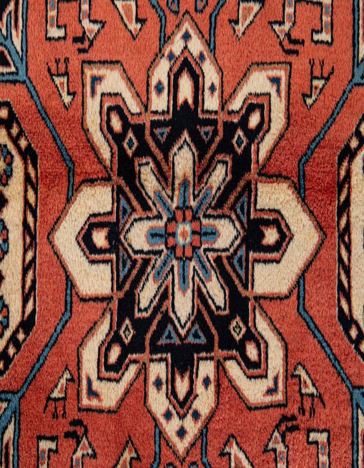 Detail image of  4' 3 x 5' 9  Hand Knotted Anatolian Wool Rug