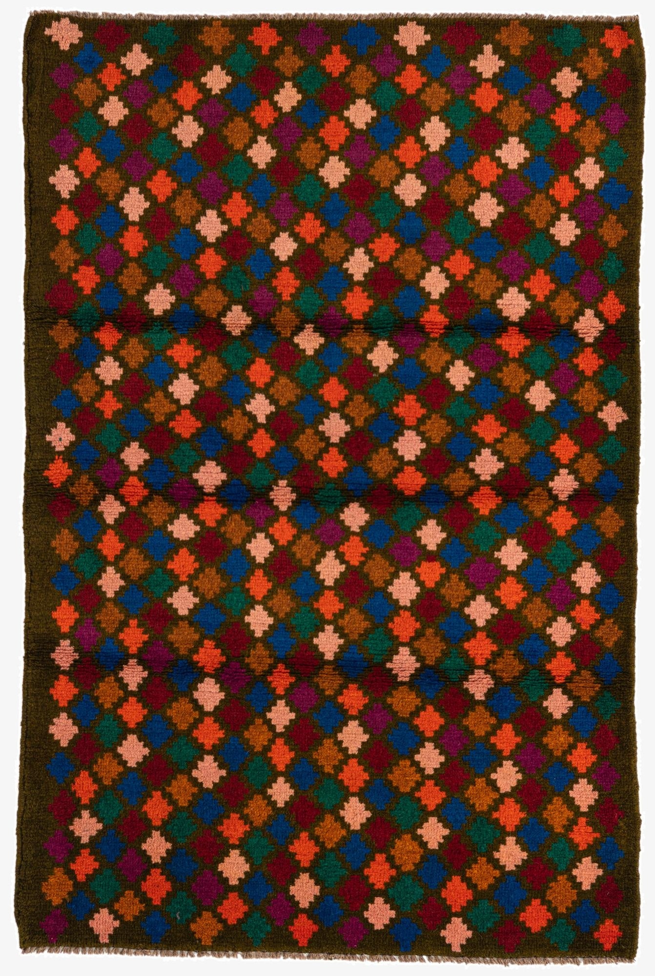  3' 1 x 4' 8  Hand Knotted Balouch Wool Rug