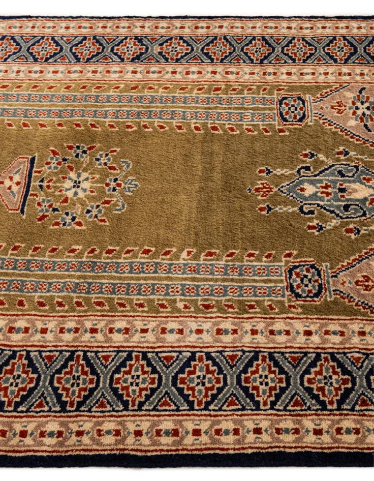 Detail image of  2' 7 x 4' 3  Hand Knotted Bokhara Wool Rug
