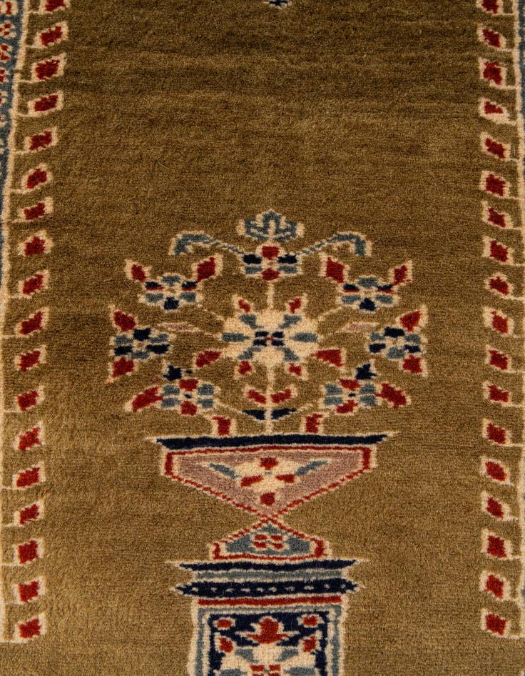 Detail image of  2' 7 x 4' 3  Hand Knotted Bokhara Wool Rug
