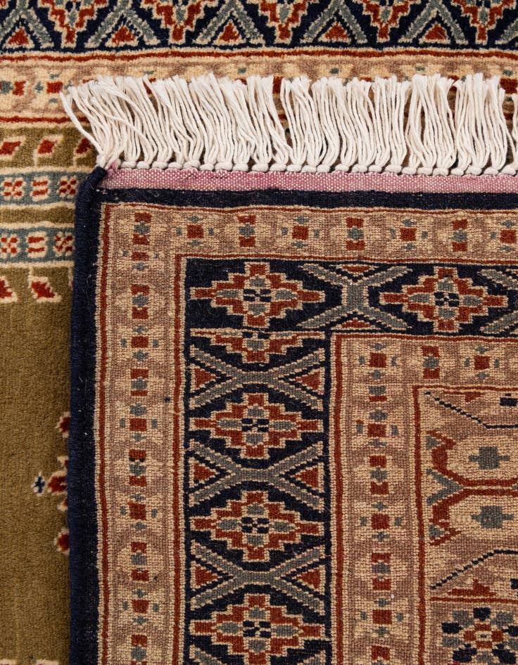 Detail image of  2' 7 x 4' 3  Hand Knotted Bokhara Wool Rug