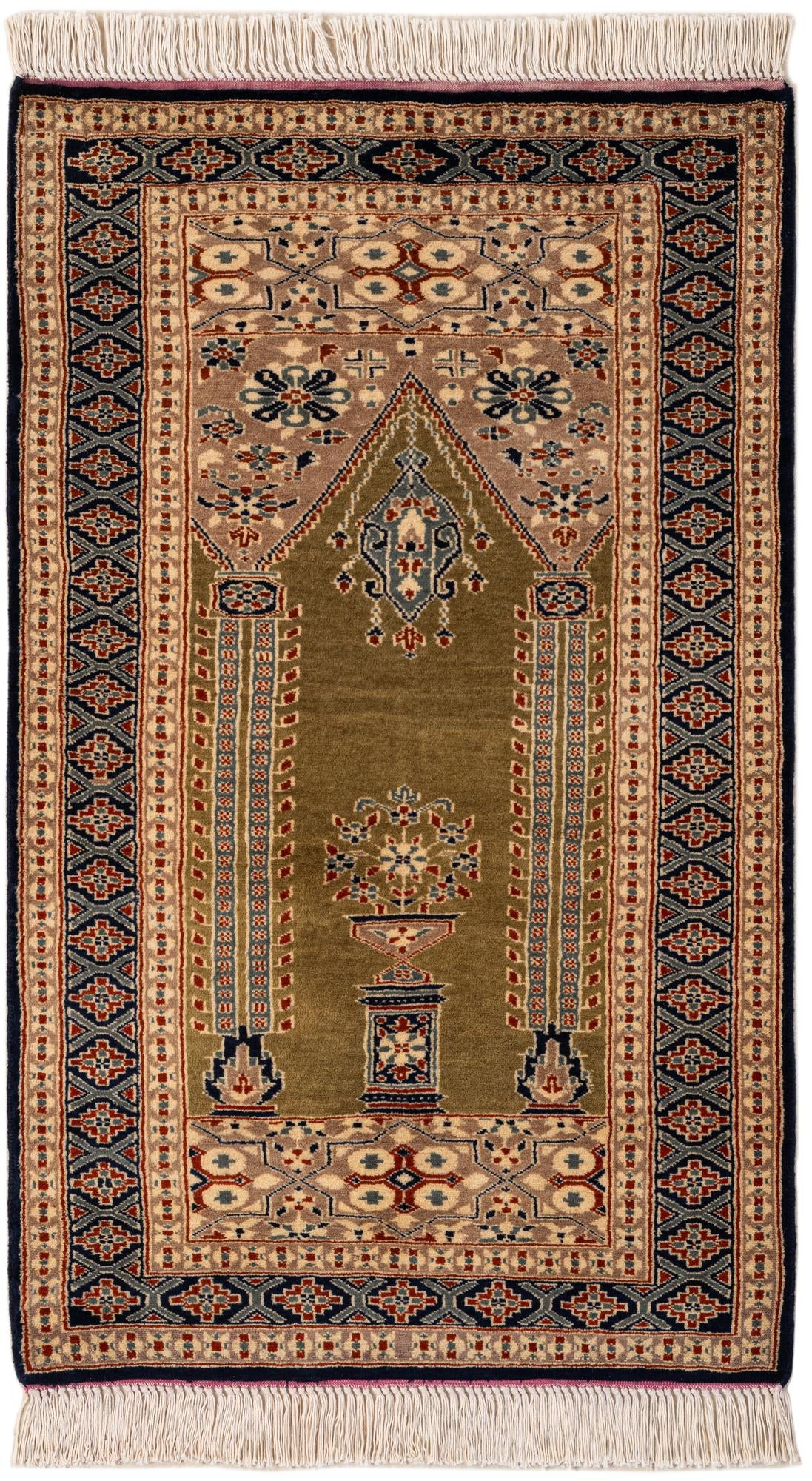  2' 7 x 4' 3  Hand Knotted Bokhara Wool Rug
