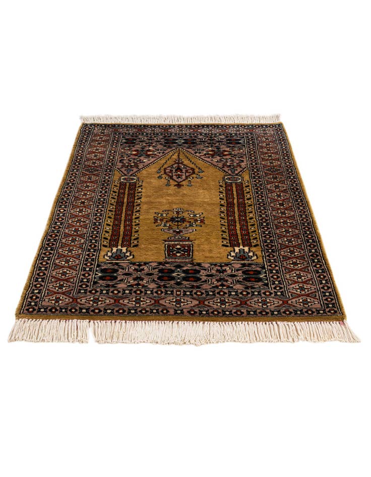 Detail image of  2' 7 x 4' 4  Hand Knotted Bokhara Wool Rug