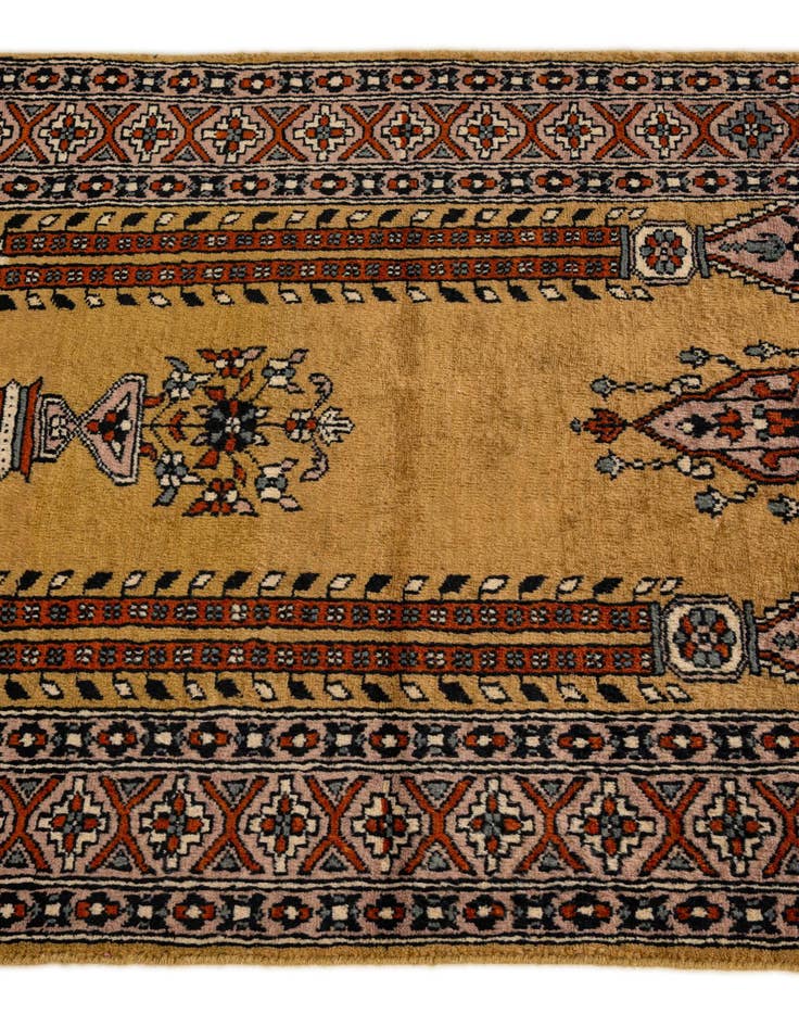 Detail image of  2' 7 x 4' 4  Hand Knotted Bokhara Wool Rug