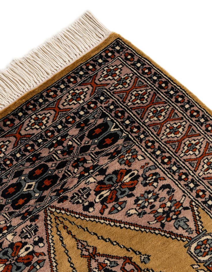 Detail image of  2' 7 x 4' 4  Hand Knotted Bokhara Wool Rug