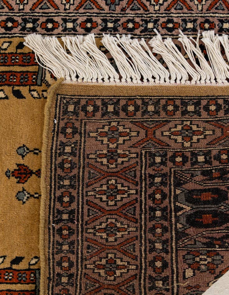 Detail image of  2' 7 x 4' 4  Hand Knotted Bokhara Wool Rug